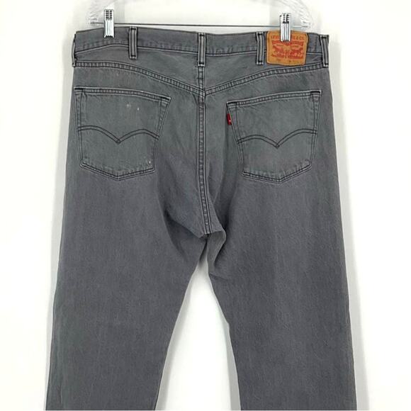 Levi’s 501's Jeans Gray Men’s Size 40x32 Button Fly - Picture 4 of 11